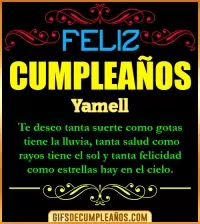 GIF Frases de Cumpleaños Yamell